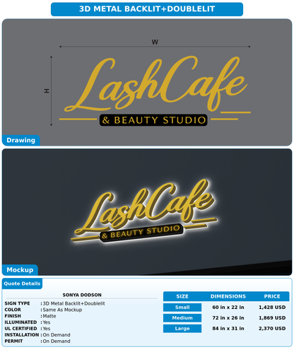 CUSTOM MOCKUP SIGN FOR Sonya Dodson