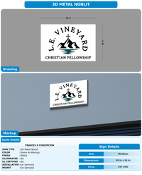 CUSTOM MOCKUP SIGN FOR Frances E Concepcion
