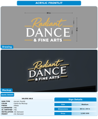 CUSTOM MOCKUP SIGN FOR Valerie Able