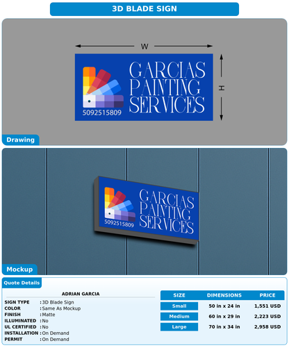 CUSTOM MOCKUP SIGN FOR Adrian Garcia