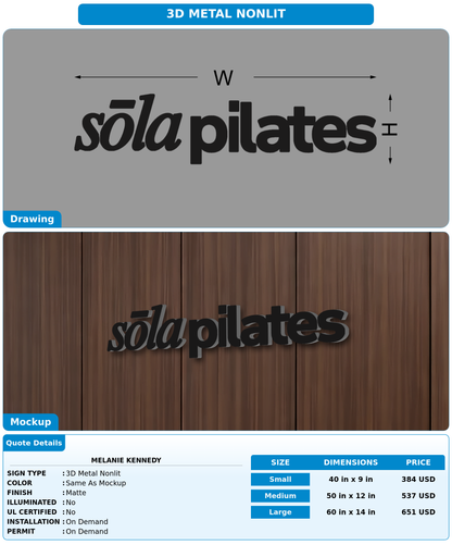 CUSTOM MOCKUP SIGN FOR Melanie Kennedy