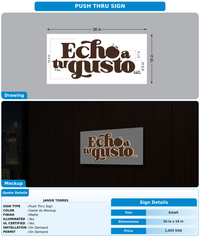 CUSTOM MOCKUP SIGN FOR Jansie Torres