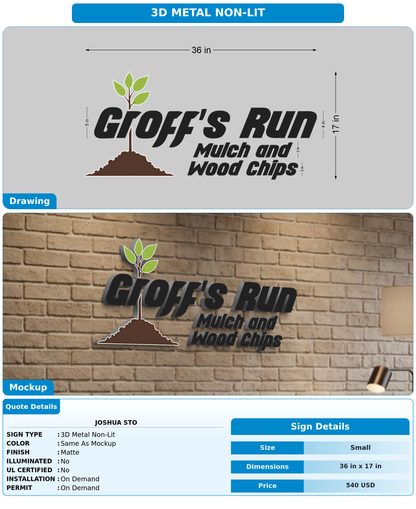 CUSTOM MOCKUP SIGN FOR joshua sto