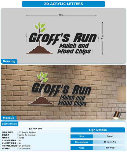 CUSTOM MOCKUP SIGN FOR joshua sto
