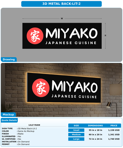 CUSTOM MOCKUP SIGN FOR Lilly Ruan