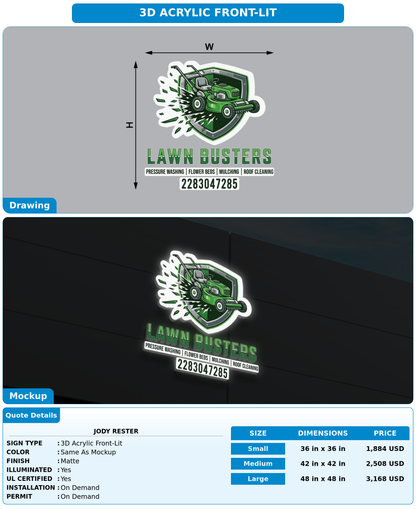 CUSTOM MOCKUP SIGN FOR Jody Rester