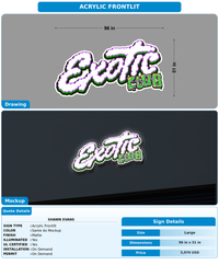 CUSTOM MOCKUP SIGN FOR Shawn Evans