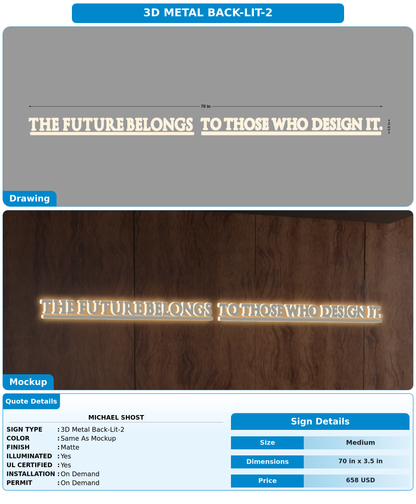 CUSTOM MOCKUP SIGN FOR Michael Shost