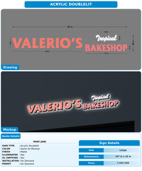 CUSTOM MOCKUP SIGN FOR Mary jane