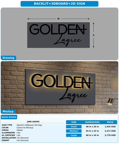 CUSTOM MOCKUP SIGN FOR Jane Adams