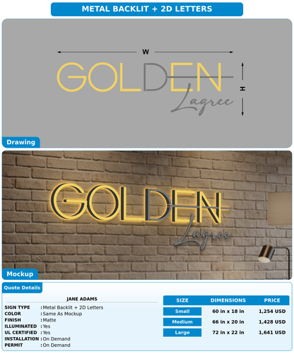 CUSTOM MOCKUP SIGN FOR Jane Adams