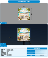 CUSTOM MOCKUP SIGN FOR Linda Carter