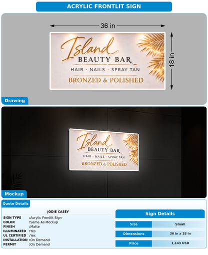CUSTOM MOCKUP SIGN FOR Jodie Casey