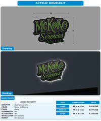 CUSTOM MOCKUP SIGN FOR John R Mckinney