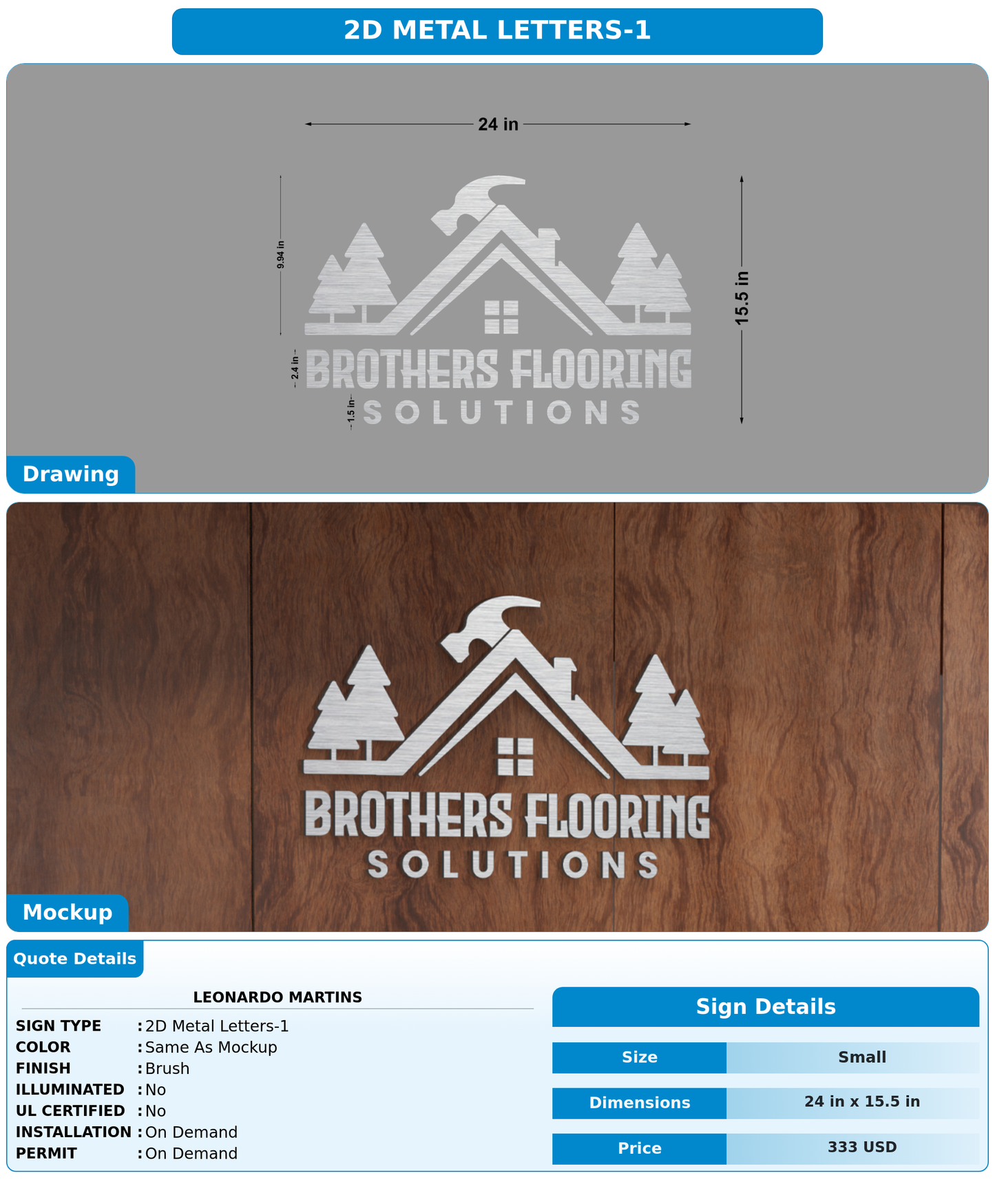 CUSTOM MOCKUP SIGN FOR leonardo martins