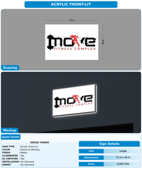 CUSTOM MOCKUP SIGN FOR Denise Turner