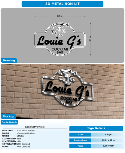 CUSTOM MOCKUP SIGN FOR Rosemary Stiens