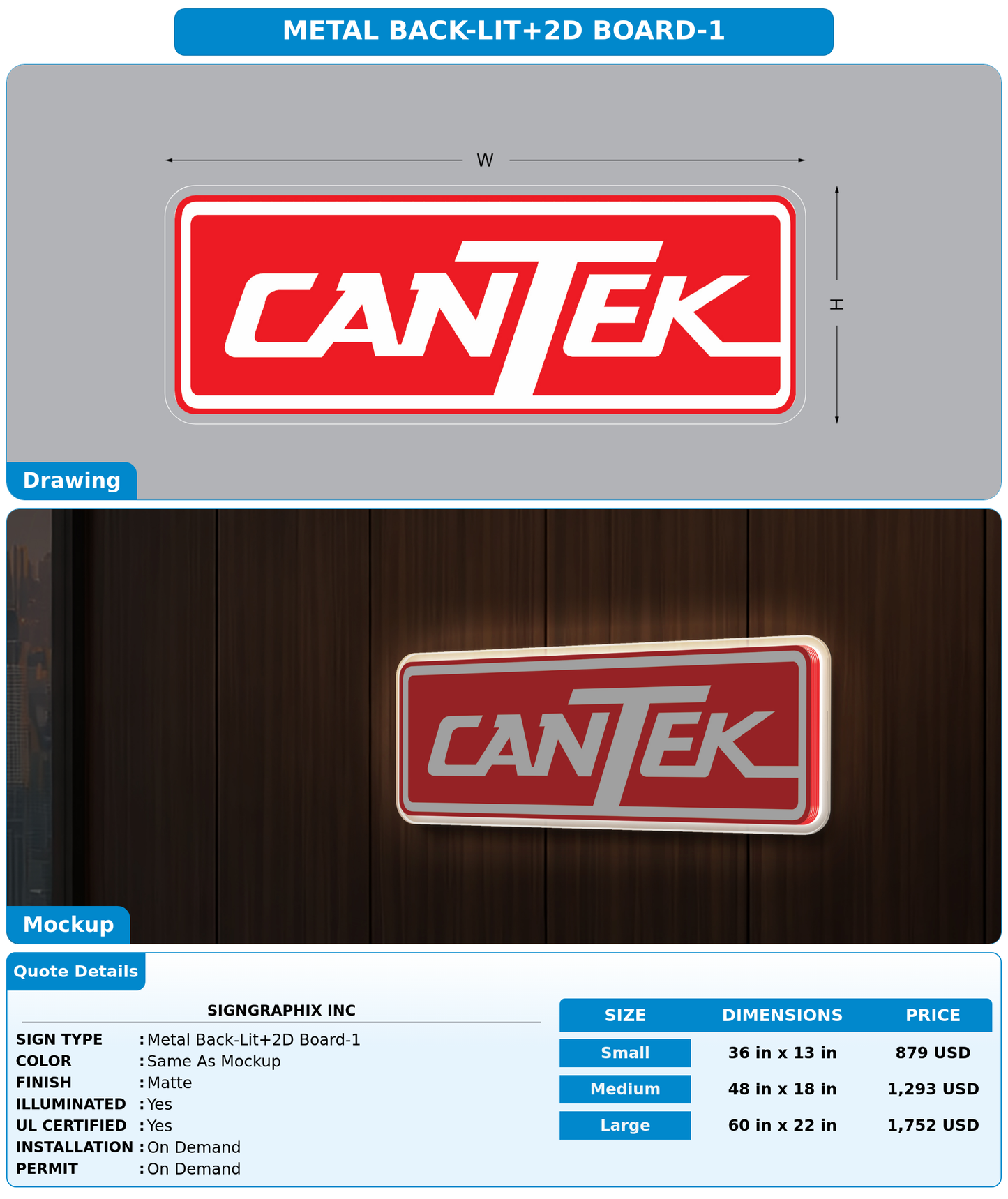 CUSTOM MOCKUP SIGN FOR signgraphix inc