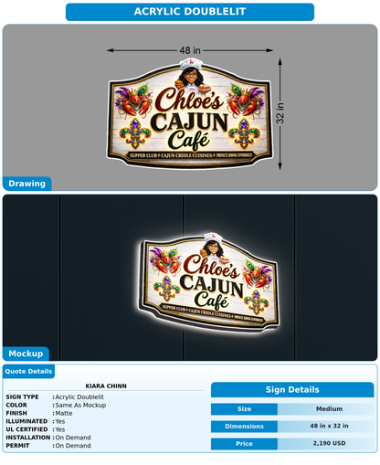 CUSTOM MOCKUP SIGN FOR Kiara Chinn