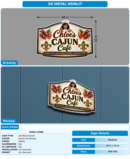 CUSTOM MOCKUP SIGN FOR Kiara Chinn