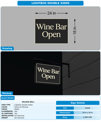 CUSTOM MOCKUP SIGN FOR Malerie Brill