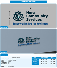 CUSTOM MOCKUP SIGN FOR Nadine Palmer