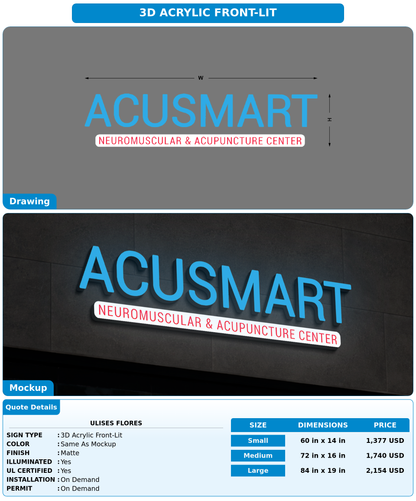 CUSTOM MOCKUP SIGN FOR Ulises Flores