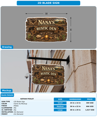 CUSTOM MOCKUP SIGN FOR Nathan Pooley