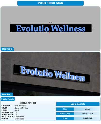 CUSTOM MOCKUP SIGN FOR Angelique Young