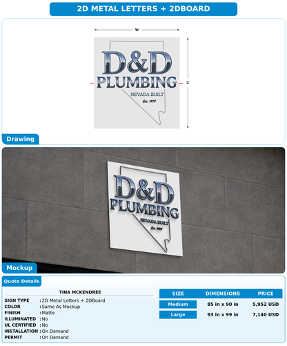 CUSTOM MOCKUP SIGN FOR Tina McKendree