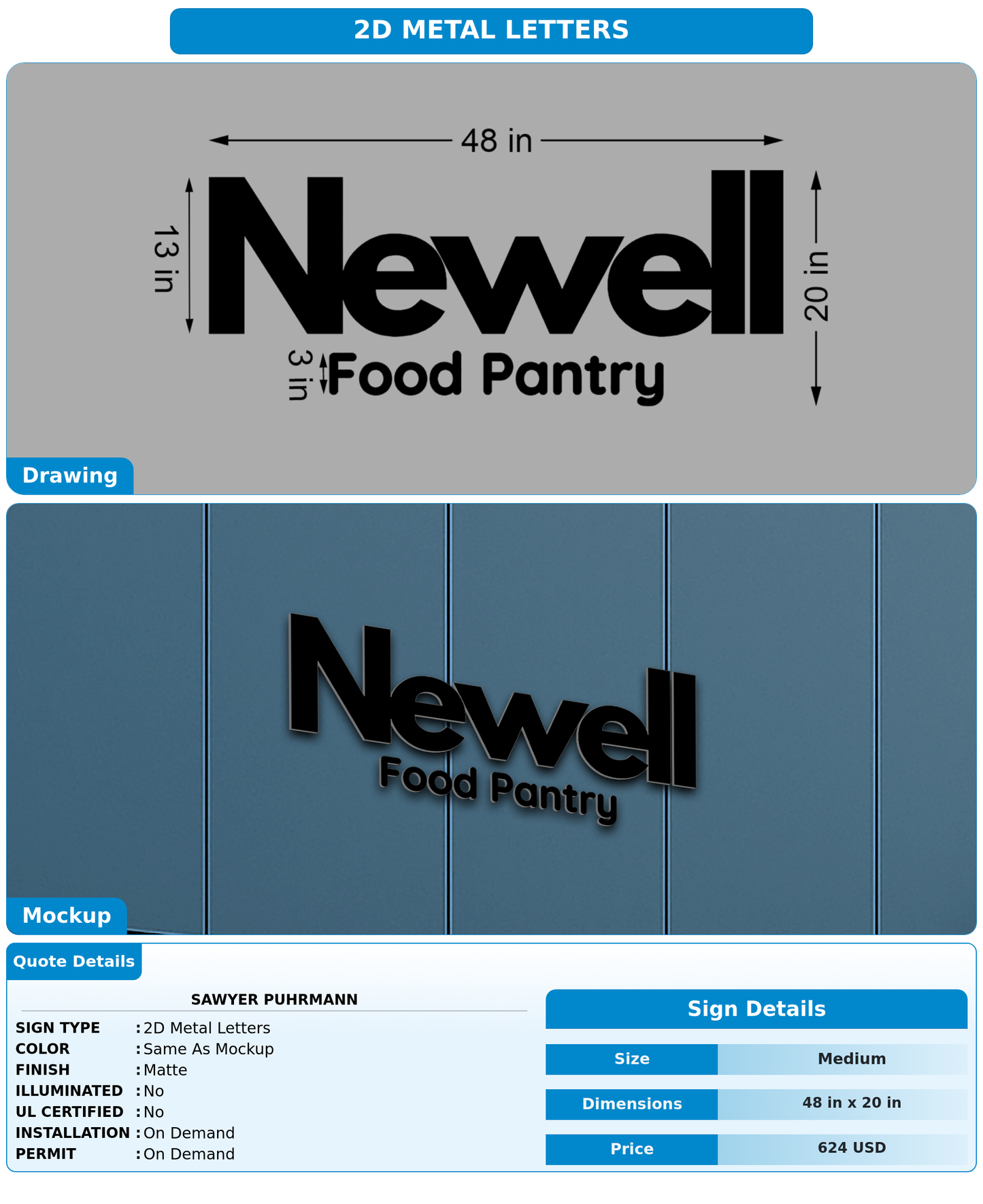 CUSTOM MOCKUP SIGN FOR Sawyer Puhrmann
