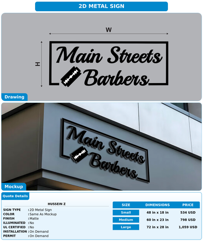 CUSTOM MOCKUP SIGN FOR hussein z