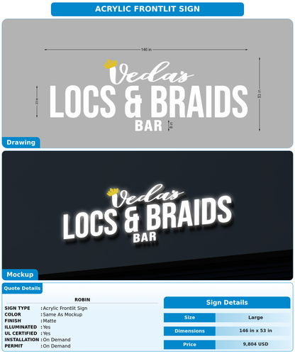 CUSTOM MOCKUP SIGN FOR Robin
