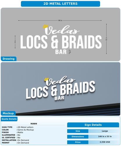 CUSTOM MOCKUP SIGN FOR Robin