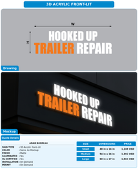 CUSTOM MOCKUP SIGN FOR Adam Bordeau