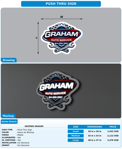 CUSTOM MOCKUP SIGN FOR Heather Graham