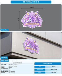 Custom Mockup Sign for Push Through Signs