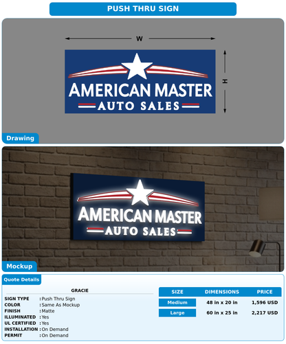 CUSTOM MOCKUP SIGN FOR Gracie