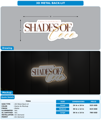 CUSTOM MOCKUP SIGN FOR Tenia