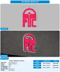 CUSTOM MOCKUP SIGN FOR Prayer Tabernacle Church