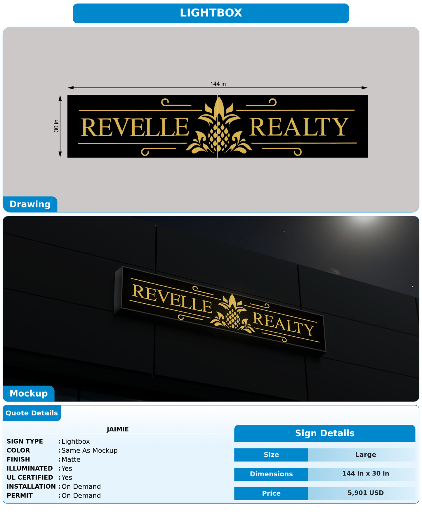 CUSTOM MOCKUP SIGN FOR jaimie