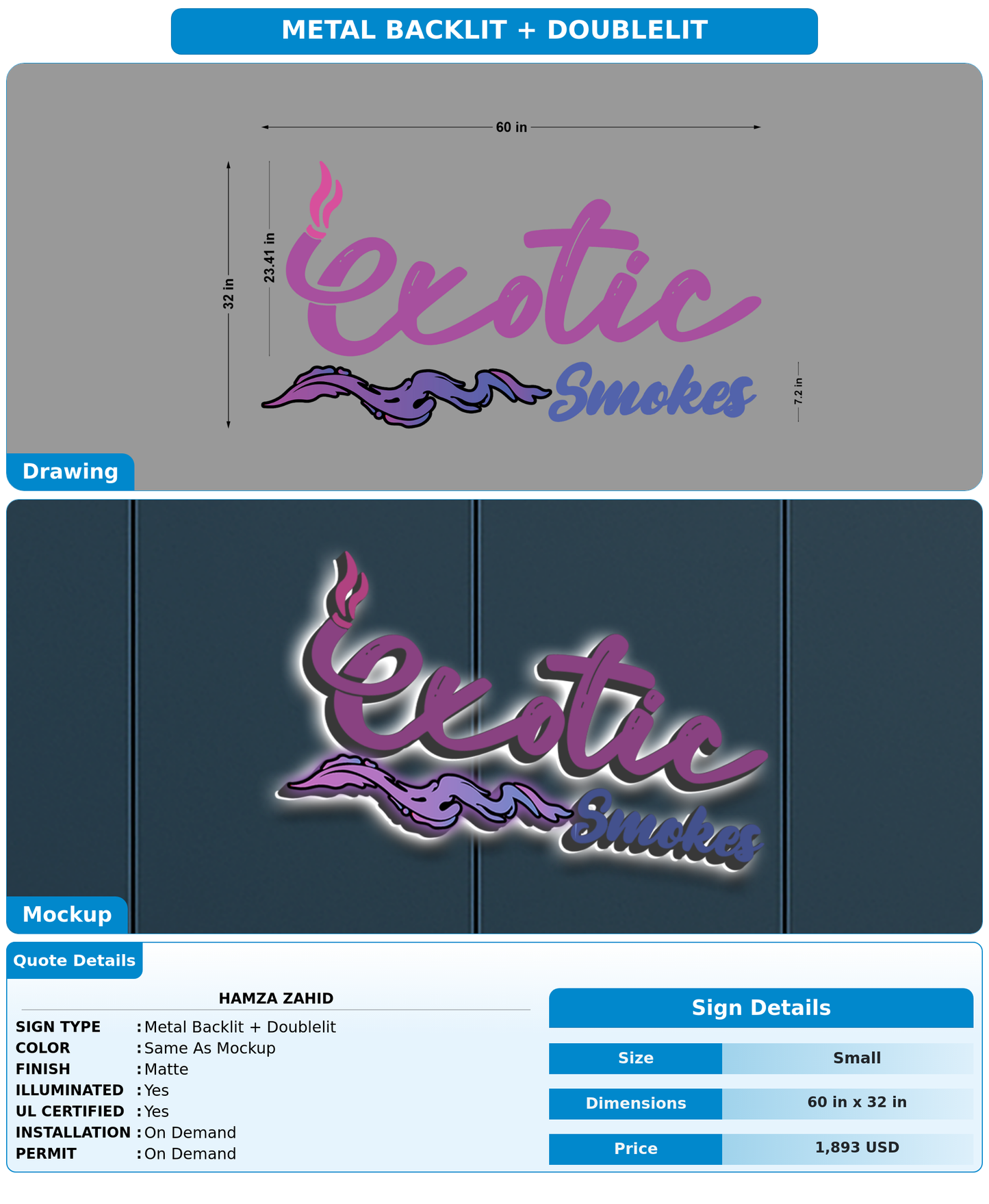 CUSTOM MOCKUP SIGN FOR Hamza zahid