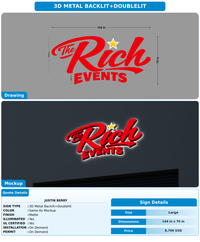 CUSTOM MOCKUP SIGN FOR Justin Berry