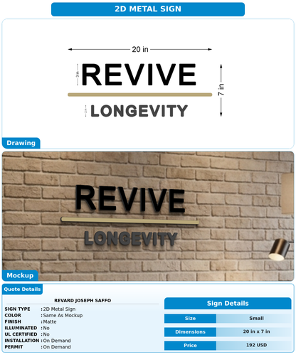 CUSTOM MOCKUP SIGN FOR Revard Joseph Saffo
