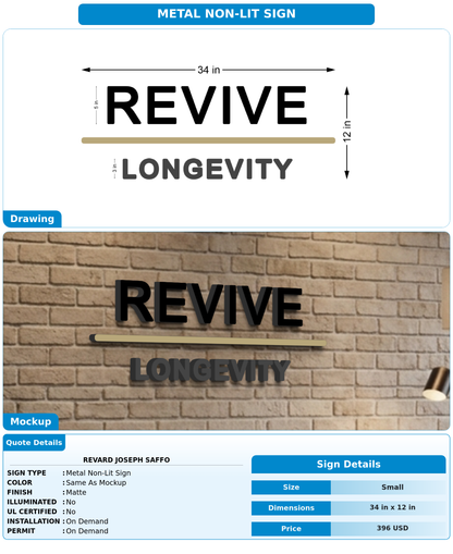 CUSTOM MOCKUP SIGN FOR Revard Joseph Saffo