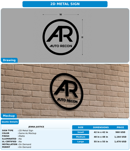 CUSTOM MOCKUP SIGN FOR Jenna Justice