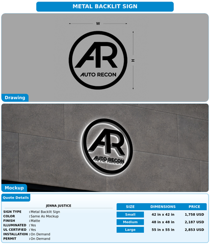 CUSTOM MOCKUP SIGN FOR Jenna Justice