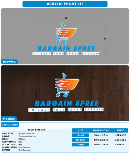 CUSTOM MOCKUP SIGN FOR Brett seyboth
