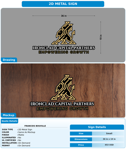 CUSTOM MOCKUP SIGN FOR Francois Bouville