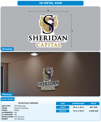 CUSTOM MOCKUP SIGN FOR Dylan Elias Sheridan